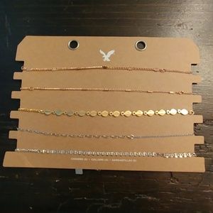 Set of 5 choker necklaces